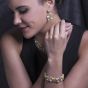 19.68ct GIA Certified  Fancy Yellow, Pink & White Diamond 18K Gold 3-Tone Heart Bracelet