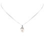 Vintage 2.49 carats Briolette Diamond 18K Gold Pendant Necklace