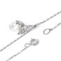 Vintage 2.49 carats Briolette Diamond 18K Gold Pendant Necklace