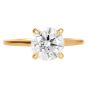 GIA 2.02 Brilliant Round 18K Gold Solitaire Engagement Ring|Dover Jewelry|