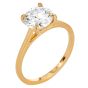 GIA 2.02 Brilliant Round 18K Gold Solitaire Engagement Ring|Dover Jewelry|