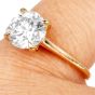 GIA 2.02 Brilliant Round 18K Gold Solitaire Engagement Ring|Dover Jewelry|