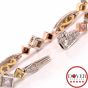 Michael Beaudry 4.30ct Pink Yellow Diamond Platinum Gold Bracelet