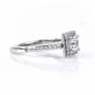 GIA Asscher Cut Diamond Platinum Engagement Ring