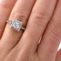 GIA Asscher Cut Diamond Platinum Engagement Ring