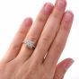 GIA Asscher Cut Diamond Platinum Engagement Ring