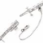 Celebrity 33.01cttw Baguettes Pear Diamond Platinum Drop Necklace|Dover Jewelry|