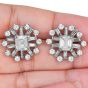 GIA 7.42cttw Diamond Platinum Star Statement Earrings|Dover Jewelry|
