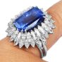Tiffany & Co. Burma Sapphire 21.50cts Diamond Platinum Cocktail Ring|Dover Jewelry|