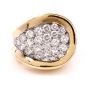 1970's Kutchinsky Diamond 18-Karat Yellow Gold Cocktail Ring