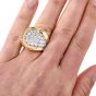 1970's Kutchinsky Diamond 18-Karat Yellow Gold Cocktail Ring