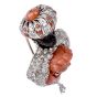 Giulio Nardi Antique Coral Blackamoor diamond 18k-Gold Lapel Brooch
