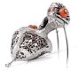 Giulio Nardi Antique Coral Blackamoor diamond 18k-Gold Lapel Brooch