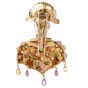 Nardi Moretto Antique multi-Gem yellow gold Arlecchino Lapel Brooch Pin
