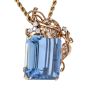 Seaman Schepps Vintage Aquamarine Diamond Brooch Pin Pendant 