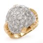 Vinatge-diamond-platinum-yellow-gold-bombe-cocktail-ring