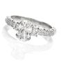 Tacori Cushion GIA Diamond Platinum Engagement Ring 