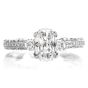 Tacori Cushion GIA Diamond Platinum Engagement Ring 