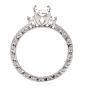 Tacori Cushion GIA Diamond Platinum Engagement Ring 