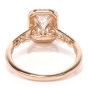 GIA Cushion Diamond D- VS2  18K Gold Engagement Ring
