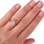 GIA Cushion Diamond D- VS2  18K Gold Engagement Ring