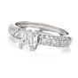 Tacori GIA Cushion Pave Diamond Platinum Engagement Ring 