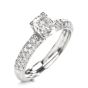 Tacori GIA Cushion Pave Diamond Platinum Engagement Ring 