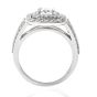 GIA Certified Diamond Split Shank Platinum Engagement Ring