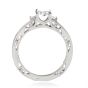 Tacori GIA Cushion Diamond Platinum Three Stone Engagement Ring 