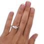 Tacori GIA Cushion Diamond Platinum Three Stone Engagement Ring 