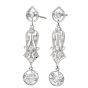 Vintage Diamond Gold Dangle Drop Earrings