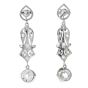 Vintage Diamond Gold Dangle Drop Earrings