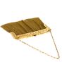 Antique Sapphire Filigree 18K Yellow Gold Mesh Hand Purse 