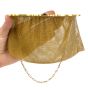 Antique Sapphire Filigree 14K Yellow Gold Mesh Hand Purse 