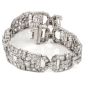 Antique Art Deco Diamond Platinum Filigree Bracelet