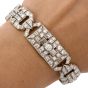 Antique Art Deco Diamond Platinum Filigree Bracelet