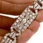 Antique Art Deco Diamond Platinum Filigree Bracelet