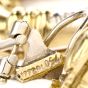 Estate Diamond 18K Yellow Gold Hoop Dangle Clip On Earrings 
