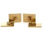 Vintage Tiffany & Co. 18K Yellow Gold Rectangle Men’s Cufflinks 