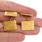 Vintage Tiffany & Co. 18K Yellow Gold Rectangle Men’s Cufflinks 