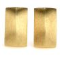 Estate Satin 18K Yellow Gold Rectangle Dome Men’s Cufflinks 