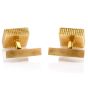 Estate Swiss Cube 18K Yellow Gold Men’s Cufflinks