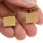 Estate Swiss Cube 18K Yellow Gold Men’s Cufflinks