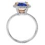 GIA 3.97 Carats Kashmir Blue Sapphire Diamond Platinum Engagement Ring 