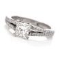 Tacori GIA Diamond Platinum Split Shank Engagement Ring 