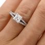 Tacori GIA Diamond Platinum Split Shank Engagement Ring 