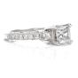 Tacori Diamond Platinum 3 Stone Engagement Semi-mount Ring