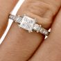 Tacori Diamond Platinum 3 Stone Engagement Semi-mount Ring