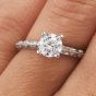 Tacori Diamond Platinum Eternity Engagement Semi-mount Ring
