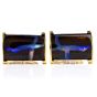 Estate Boulder Opal 18K Yellow Gold Men’s Cufflinks 